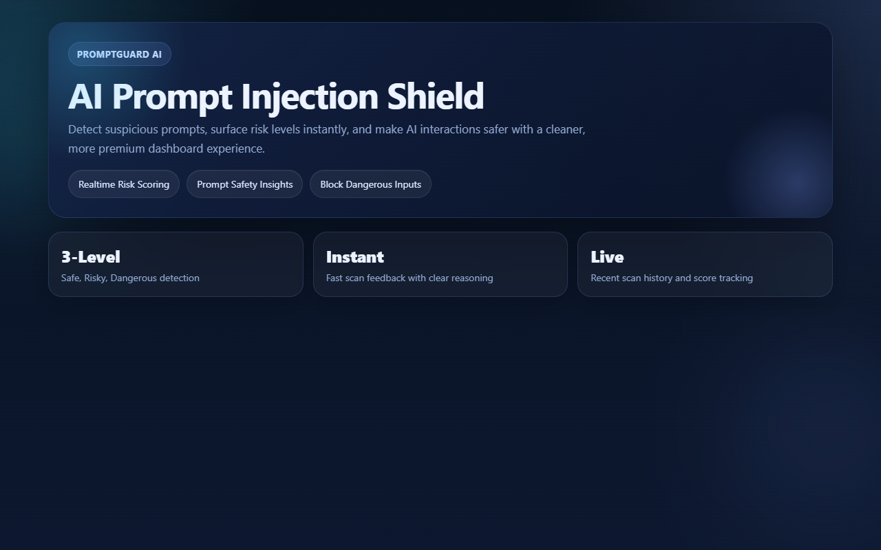Prompt Defender security analysis interface